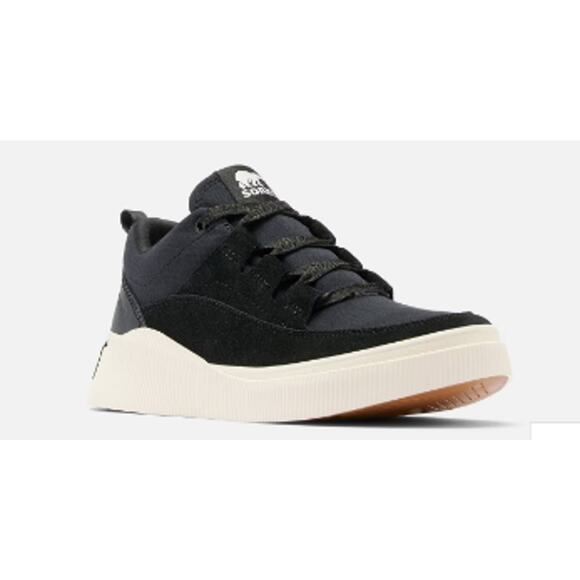 NEW - Sorel Out N About IV Low Sneaker, Women 5, Black/White - Picture 2 of 5